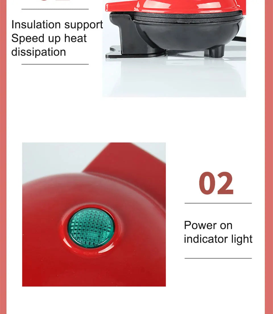 Electric Mini Waffles Maker Machine Kitchen Cooking Appliance for Breakfast / Dessert Pot