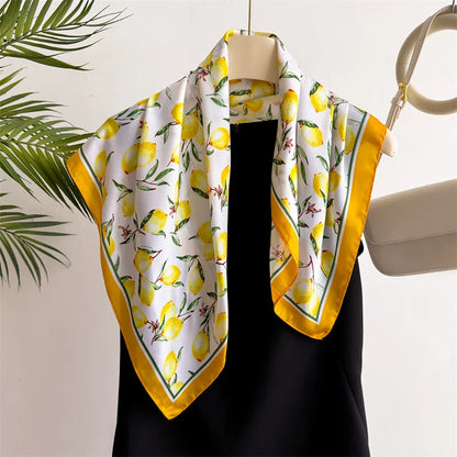 Neckerchief Female Luxury Square Scarf