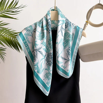 Neckerchief Female Luxury Square Scarf
