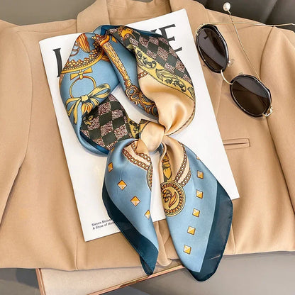 Neckerchief Female Luxury Square Scarf