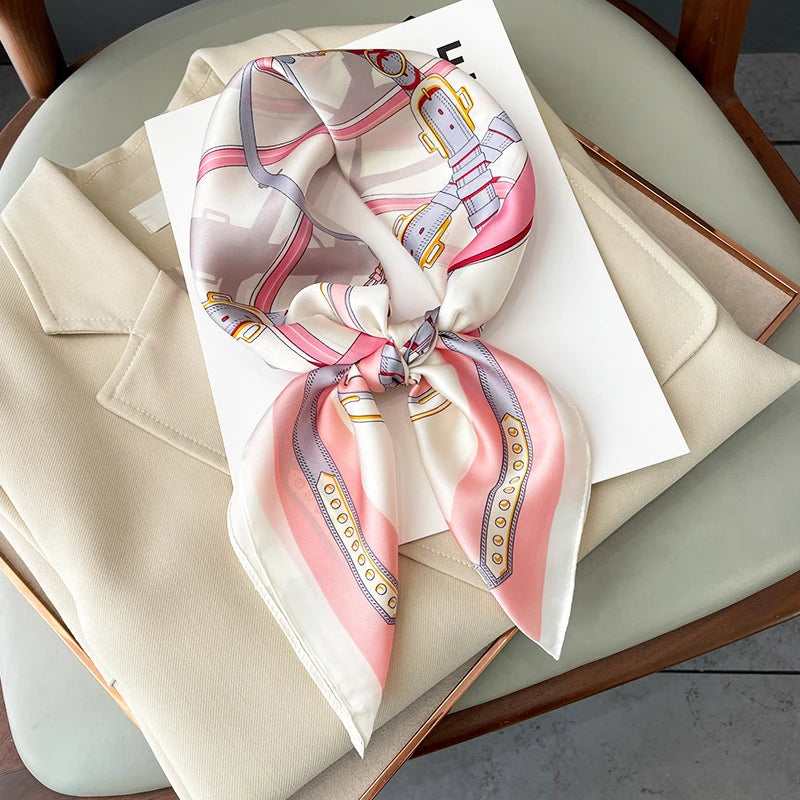 Neckerchief Female Luxury Square Scarf