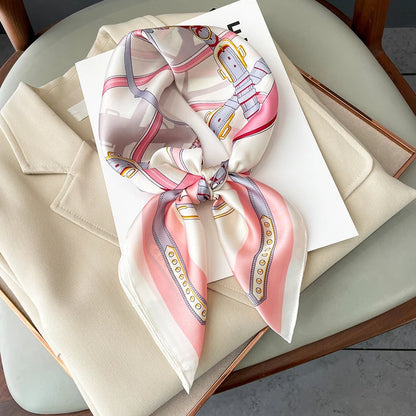 Neckerchief Female Luxury Square Scarf