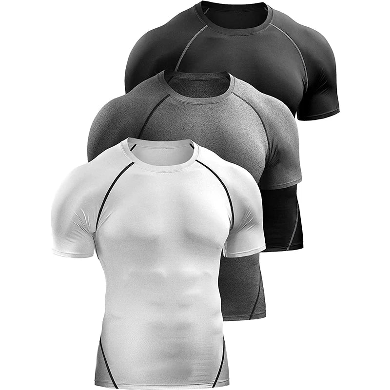 Compression T Shirt Men Summer Sportswear